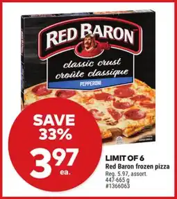 Giant Tiger Red Baron frozen pizza offer