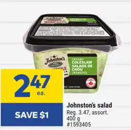 Giant Tiger Johnston's salad offer