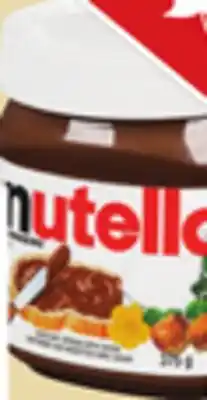 Giant Tiger Nutella hazelnut spread offer