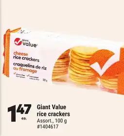 Giant Tiger Giant Value rice crackers offer