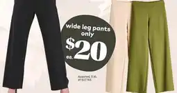 Giant Tiger wide leg pants offer