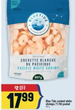 Marché Adonis Blue Tide cooked white shrimps 71/90 peeled offer