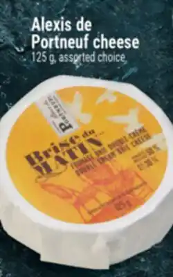 Marché Adonis Alexis de Portneuf cheese offer