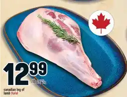Marché Adonis Canadian leg of lamb Halal offer