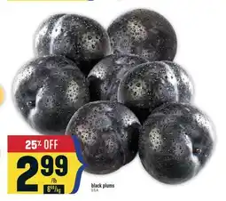 Marché Adonis Black plums offer