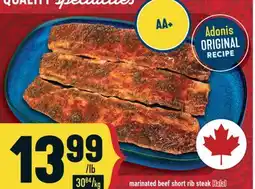 Marché Adonis Adonis Marinated beef short rib steak Halal offer
