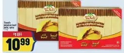 Marché Adonis Tinnel's jamaican beef patty, spicy offer