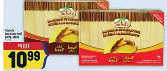 Marché Adonis Tinnel's jamaican beef patty, spicy offer