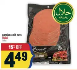 Marché Adonis Parsian cold cuts Halal offer