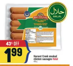 Marché Adonis Harvest Creek smoked chicken sausages HalalHalal offer
