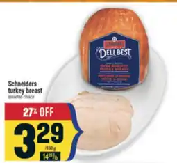 Marché Adonis Schneiders turkey breast offer