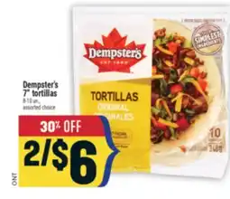 Marché Adonis Dempster's 7 tortillas offer