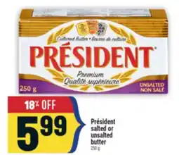 Marché Adonis Président salted or unsalted butter offer