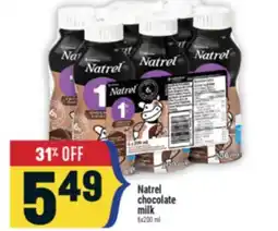 Marché Adonis Natrel chocolate milk offer