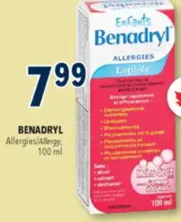 Familiprix BENADRYL Allergy, 100 ml offer