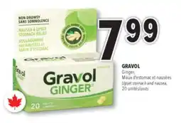 Familiprix GRAVOL, Ginger Upset stomach and nausea, 20 units offer