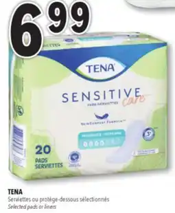 Familiprix TENA Selected pads or liners offer