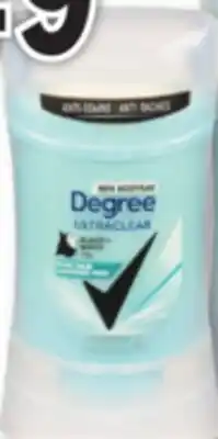 Familiprix DEGREE, Selected anti-perspirants or deodorants offer