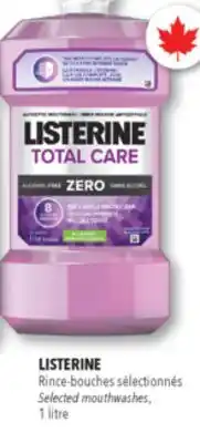 Familiprix LISTERINE, Selected mouthwashes, 1 litre offer