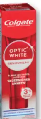 Familiprix Colgate Optic White Renewal anticavity toothpaste High Impact White 70ml offer