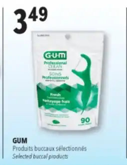 Familiprix GUM, Selected buccal products offer