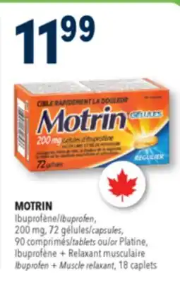 Familiprix MOTRIN, Ibuprofen, 200 mg, 72 capsules, 90 tablets offer