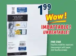 Familiprix FIVE STAR, Heavyweight refill paper, 200 sheets offer