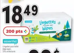 Familiprix ESSENTIEL Baby wipes, 576 units offer