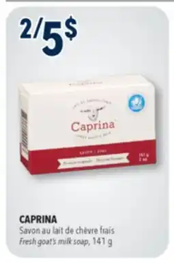 Familiprix Caprina goat milk soap original formula 141g offer