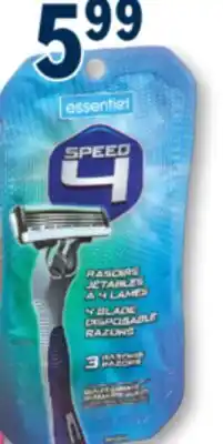 Familiprix Essentiel, Selected disposable razors offer