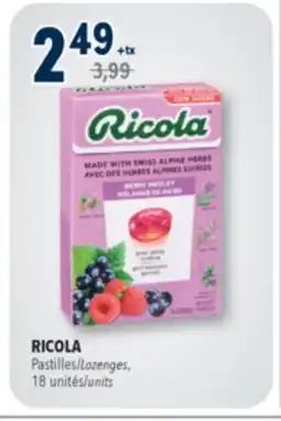Familiprix RICOLA Lozenges offer