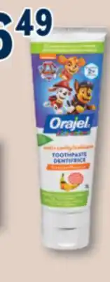 Familiprix ORAJEL, Anticavity fluoride toothpaste gel, 119 g offer