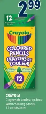 Familiprix CRAYOLA Crayons de couleur en bois offer