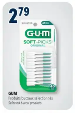 Familiprix GUM Soft-Picks dental picks with travel case 40un offer