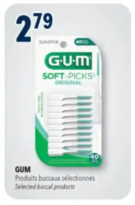 Familiprix GUM Soft-Picks dental picks with travel case 40un offer