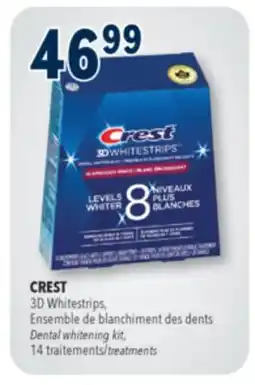 Familiprix CREST, 3D Whitestrips, Dental whitening kit, 14 treatments offer
