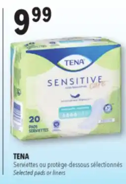 Familiprix TENA Selected pads or liners offer