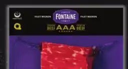 IGA FAMILLE FONTAINE FILET MIGNON offer