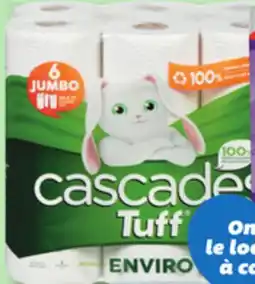 IGA CASCADES TUFF PAPER TOWELS, BATHROOM TISSUE OR FACIAL TISSUES offer