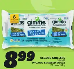 IGA ORGANIC SEAWEED SNACK offer
