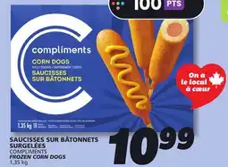 IGA COMPLIMENTS FROZEN CORN DOGS offer