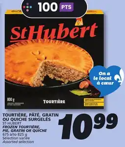 IGA ST-HUBERT FROZEN TOURTIÈRE, PIE, GRATIN OR QUICHE offer