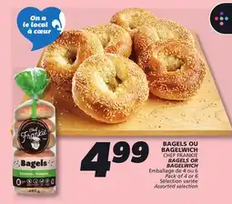 IGA CHEF FRANKIE BAGELS OR BAGELWICH offer