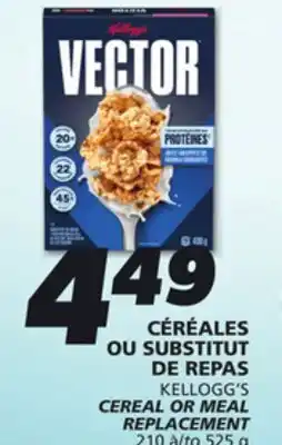 IGA CEREAL OR MEAL REPLACEMENT offer