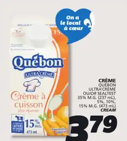 IGA QUÉBON ULTRA'CRÈME CREAM offer