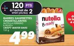 IGA NUTELLA FERRERO B-READY CRISPY WAFER BARS offer