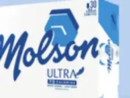 IGA MOLSON ULTRA BEER offer