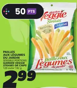 IGA SENSIBLE PORTIONS GARDEN VEGGIE STRAWS OR CHIPS offer