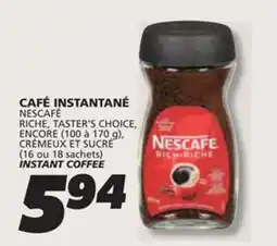 IGA NESCAFÉ INSTANT COFFEE offer