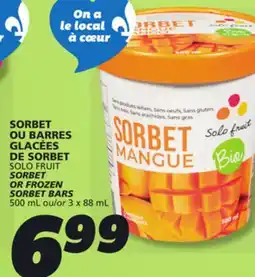IGA SORBET OR FROZEN SORBET BARS offer
